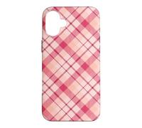 Plaid Buffalo Rose Pastel Damier Vintage Mignon Girly Coque pour iPhone 16 Plus