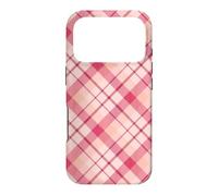 Plaid Buffalo Rose Pastel Damier Vintage Mignon Girly Coque pour iPhone 17 Pro
