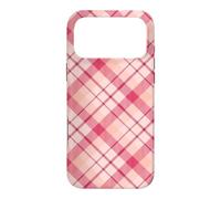 Plaid Buffalo Rose Pastel Damier Vintage Mignon Girly Coque pour iPhone 17 Pro Max