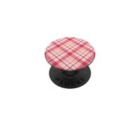 Plaid Buffalo Rose Pastel Damier Vintage Mignon Girly PopSockets PopGrip Adhésif