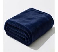 Plaid Canape Couverture Polaire 115 x 260 cm Doux et Chaud Couverture Canape Polyvalente pour Printemps Automne Canapé Ou Lit, Bleu Foncé
