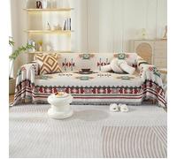 Plaid Canapé Réversible Grande Taille 180x300cm Jeté Décoratif Avec Franges Housse Canapé Motif Géométrique HOUSSE DE CANAPE