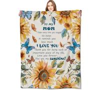 Plaid Canapés Anniversaire De Ma Maman Doux Couverture Flanelle Chaude Couverture Lit pour Chaises Lits Voyages