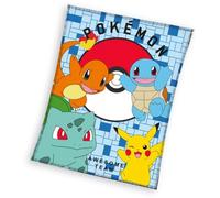Plaid - CARBOTEX - Pokémon - Polaire Sherpa - 100 x 150 cm - Multicolore