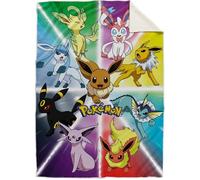 Plaid - CharacterWorld - Pokémon Évoli - Polyester 100% - Multicouleur - 150 x 50 cm
