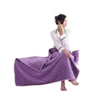 Plaid Chauffant Poncho, Couverture chauffante électrique portable USB 3 vitesses, châle chauffant, tapis de lit for la maison et le bureau(PURPLE,100X140CM no zipper)
