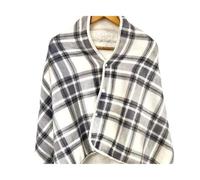 Plaid Chauffant Poncho, Couverture chauffante USB 3 niveaux de chaleur, tapis chauffant, matelas multifonction for la maison, 140 x 80 cm, dos(A)