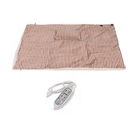 Plaid Chauffant USB Multi - Usage 3 Températures Tissu Doux Respirant avec Boutons Fixation, Chauffe Genoux, Câble USB Compatible PC Powerbank Voiture, Blanc/Gris
