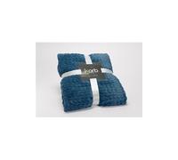 Plaid chevron 130x170 bleu nuit - - Bleu - Polyester