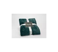 Plaid chevron 130x170 émeraude - - Vert - Polyester