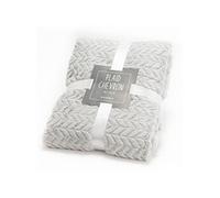 Plaid chevron gris cl 130x170 cm