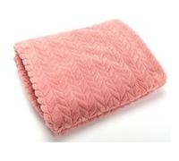 Plaid Chevron rose 130x170 - - Rose - Polyester