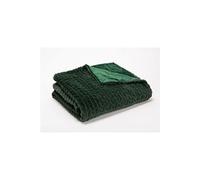 Plaid Chevron vert 130 cm x 170 cm - - Vert - Polyester