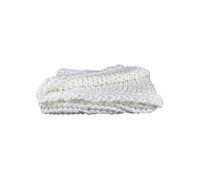 Plaid Chunky 120x150cm Grosse Maille Tressée Coloris Blanc - LOTOV - ALTOBUY Blanc G