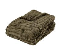 Plaid côtelé Flanelle Fourrure 130 x 170 cm - Atmosphera