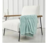 Plaid cotelé uni ESSENTIAL - TODAY - Vert 150x200 cm