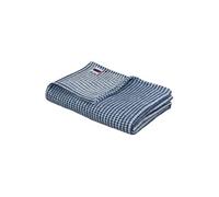 Plaid - - Coton caresse - Marine