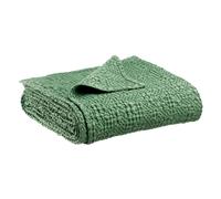 Plaid coton stonewashed Vivaraise Tana Vert 140x200 cm