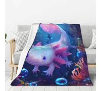 Plaid Couverture Adorables Axolotls Jeté Divan M | Chaud Couverture Cocooning Léger Couvertures Salon Chaise