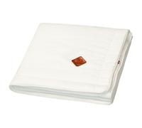 Couverture plaid en lin écru 75X100