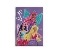 Plaid Couverture Enfant - Barbie - 100 x 140 cm - Microfibre - Douce - Lavable en machine