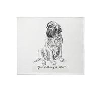 Plaid Couverture Mastiff, tu me parles ? Couverture De Canapé Chambre S