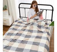 Plaid Couverture Peluche, Morbuy Super Douce Chaude Flanelle Chambre Canapé-Lit Literie Bébé Petite Couverture Drap de Lit Adulte Enfant (Plaid Bleu,180x200cm)