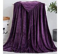 Plaid Couverture Peluche, Morbuy Super Douce Chaude Toison de Corail Chambre Canapé-Lit Literie Bébé Petite Couverture Drap de Lit Adulte Enfant (120x200cm,Violet foncé)