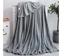 Plaid Couverture Peluche, Morbuy Super Douce Chaude Toison de Corail Chambre Canapé-Lit Literie Bébé Petite Couverture Drap de Lit Adulte Enfant (120x200cm,Gris Argent)