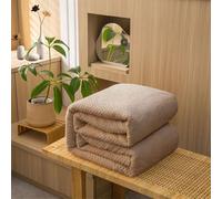 Plaid Couverture Polaire 125 x 150 cm Flanelle en Microfibre Douillette Extra Large Flanelle Jeté de Canape Doux pour Un Anniversaire Noel La Fête des Mères, Kaki