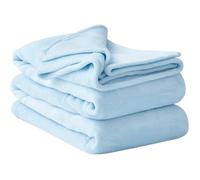 Plaid Couverture Polaire 230x270 - Plaid Lit Grande Taille Jete de Canape, Couverture Canap 230 x 270 Bleu Clair#230x270 COUVERTURE