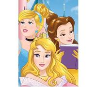 Plaid-Couverture Polaire - Disney - Princesses - 100x140 cm - 100% Polyester - Lavable à 40°