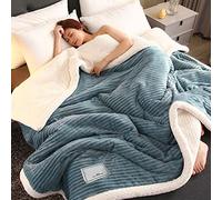 Plaid Couverture Polaire, Doux Et Chaud Couverture Laine Grande Taille, Microfibre Flanelle Couverture, Peut Être Utilisée Comme Draps De Lit, Couverture Bébé, Facile À Entretenir ( Off-white : 15 , S