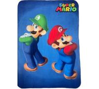 Plaid Couverture polaire Super Mario Bros - Couleur:Bleu Taille:Taille Unique - Bleu