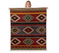 Plaid Couverture Style géométrique du Sud-Ouest américain, Tribal et M