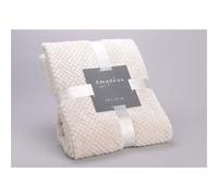 Plaid damier 130x170 crème - - Beige - Polyester