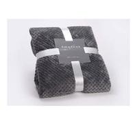 Plaid damier 130x170 gris anthracite - Amadeus - Gris - Polyester gris foncé G