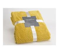 Plaid damier 130x170 moutarde - Amadeus - Jaune - Polyester moutarde G
