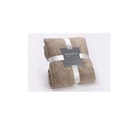 Plaid damier taupe doublé en polyester 1
