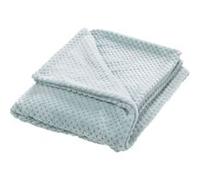 Plaid Damier bleu glacier 130x170 cm - - Bleu - Polyester