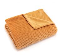 Plaid damier curry 130x170 cm