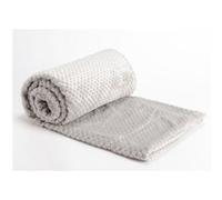 Plaid Damier Gris clair 170x240 cm - - Gris - Polyester