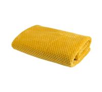 Plaid damier moutarde 170x240 cm