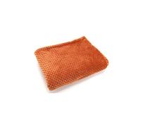 Plaid Damier Terracotta 130x170 - - Marron - Polyester