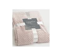 Plaid Damier vieux rose 130x170 cm - Amadeus - Rose - Polyester vieux rose G
