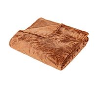 Atmosphera – Plaid déco en flanelle « Ryo » – 180 x 230 cm – Terracotta