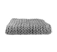 Plaid Déco Maille "Chunky" 120x150cm Gris