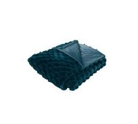 Plaid Diana émeraude 130x170 cm - - Bleu - Polyester