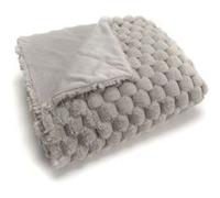 Plaid Diana gris 130x170 - - Gris - Polyester