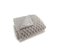 Plaid Diana gris 130x170 - Amadeus - Gris - Polyester Gris G